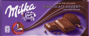 milka chocolate dessert